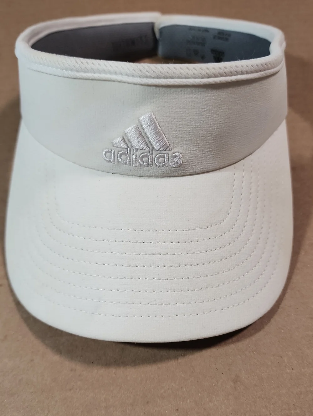 adidas White Headband Sun Visor